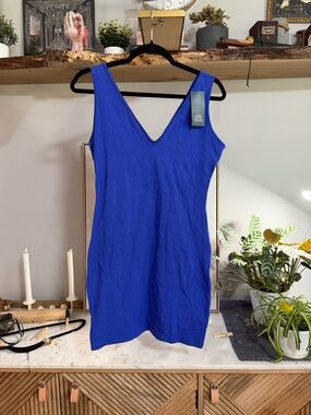 NWT Wild Fable Royal Blue Sleeveless V-Neck Tank Dress